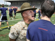 Marine drill instructor Sgt.