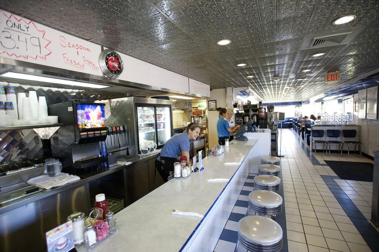 The interior of the Stardust Diner in Vancouver is shown June 17.