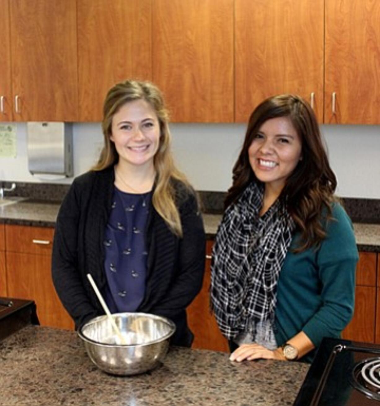 Minnehaha: Nutritionists Chantel Harrison, left, and Madaline Maestri will spend a year, through AmeriCorps, helping the Clark County Food Bank by leading nutrition education classes for the community.