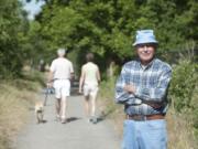 Don Larson estimates that he has walked about 18.000 miles on the Lacamas Heritage Trail.