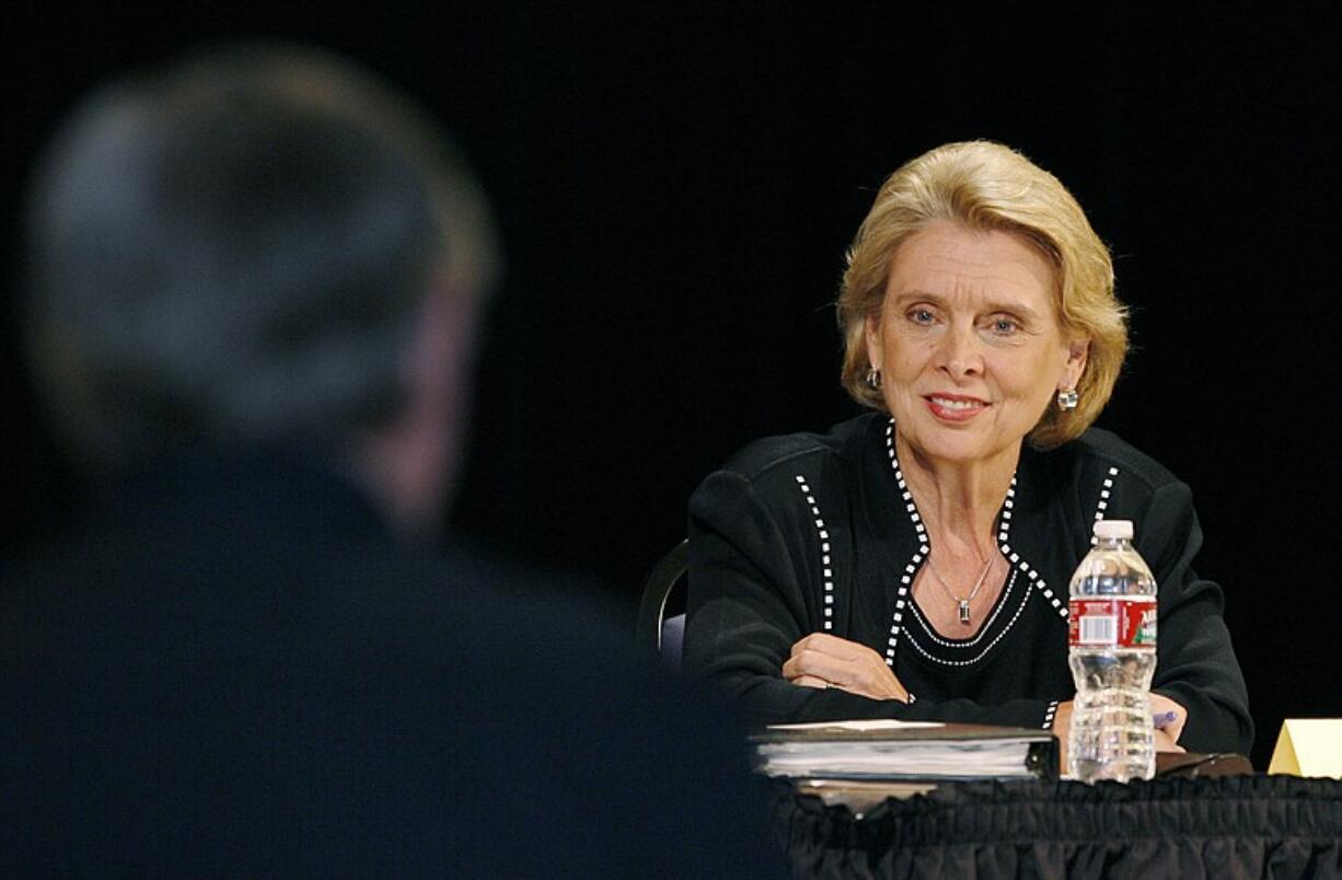 Governor Chris Gregoire listens to citizen input at the Governor's Committee on Transforming Washington's Budget forum held Tuesday at Clark College.