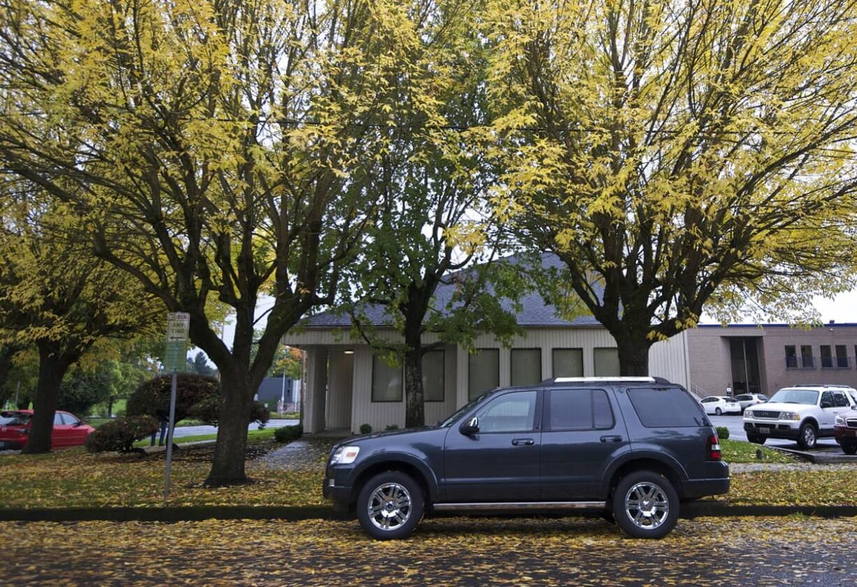 An SUV parked at a permit parking spot on East 16th Street at E Street on Thursday October 23, 2014.