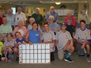 Vancouver Mall: Courtyard Village Vancouver retirement community residents presented a check for more than $400 to Salmon Creek Little League on Aug.