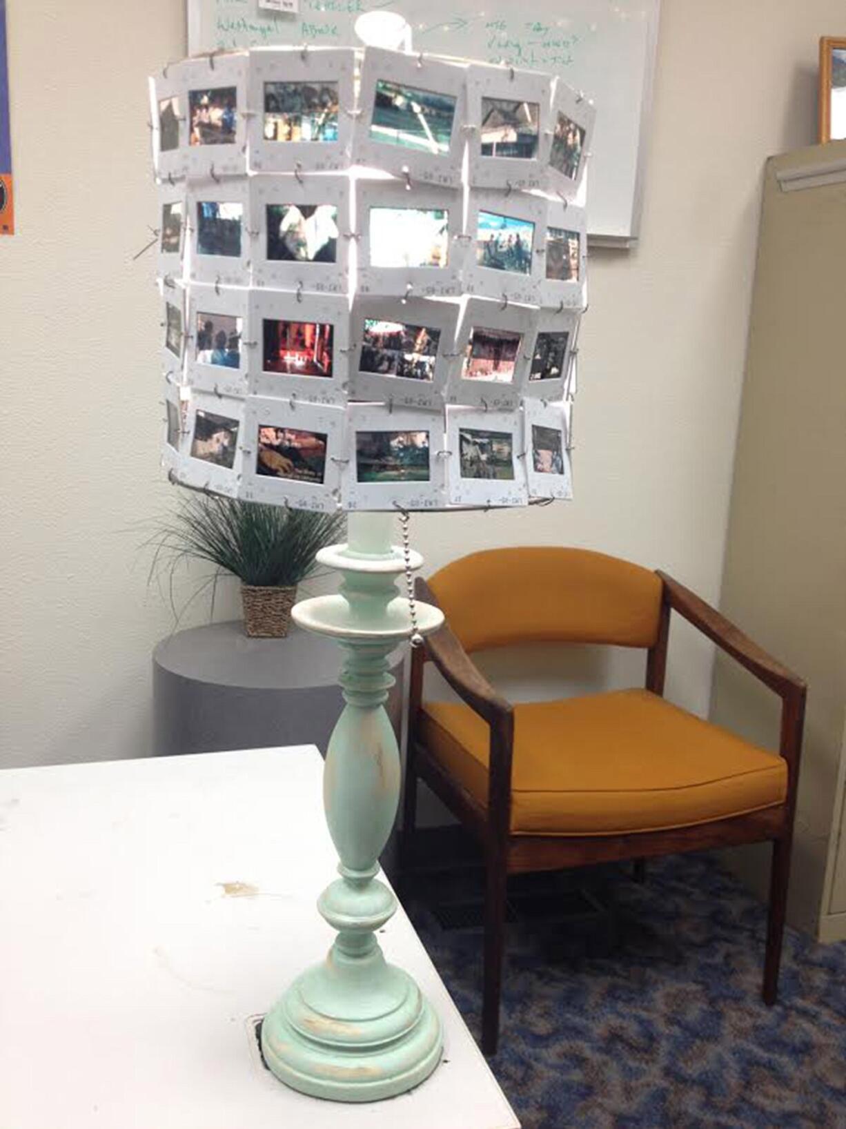 The Habitat ReMaker's Fair and auction will feature creative items like this slide lamp.