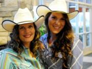 Latigo 'N Lace Equestrian Drill Team is led by Carol McPartland, left, and Christy Slaby.