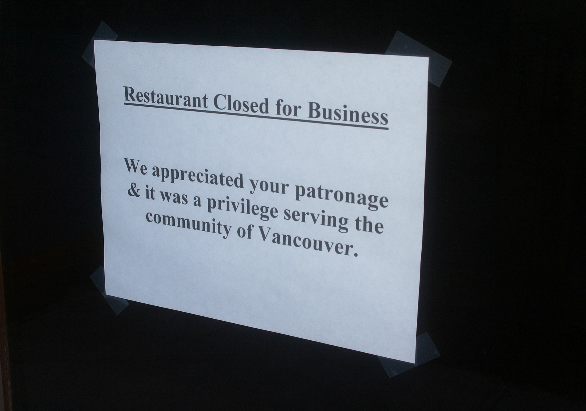 On the Border, a Mexican restaurant at 1505 SE 164th Ave. in Vancouver, abruptly shut its doors in September.