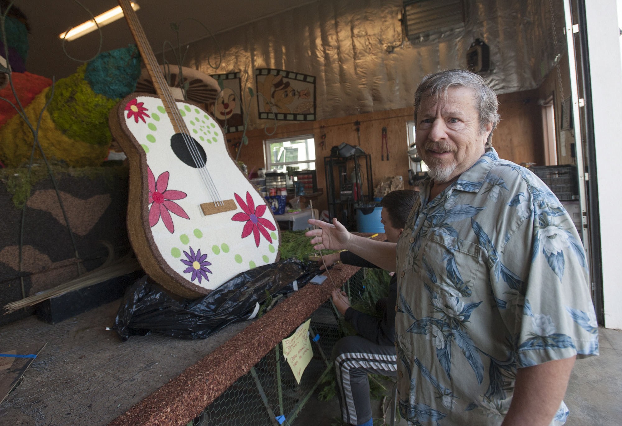 Rich Rubin is a longtime organizer and music composer for the Battle Ground parade float effort.