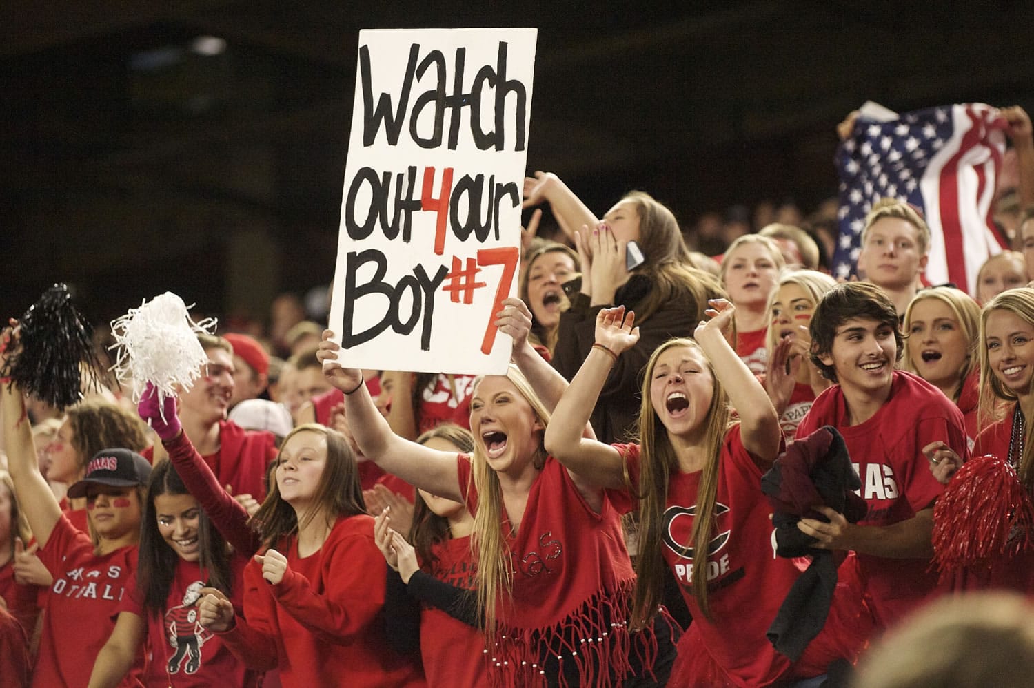 Camas fans cheer for their team against Chiawana on Dec. 7.