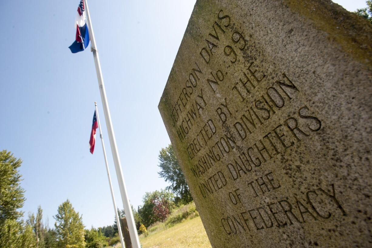 Jefferson Davis Park is seen Monday along Interstate 5 near Ridgefield.