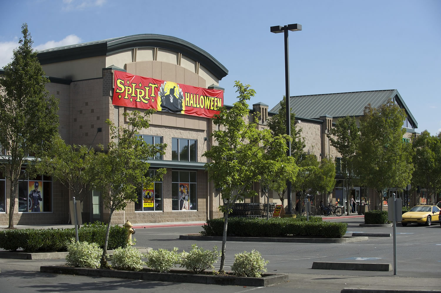 Three years after its closure, the former location of Vancouver's Borders bookstore remains vacant, occupied only by a seasonal Halloween store.