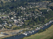 Ridgefield is shown from the air Sept. 10.