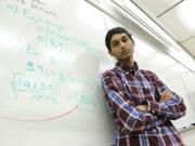 Rohith Nagari, a junior at Mountain View High School Thursday in Vancouver. Nagari scored a perfect 2,400 on his SATs.