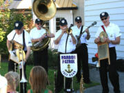 The Harbor Patrol Jazz Band features Bob Turbush, from left, Bill Stauffer, John Reitz, Dave Johnson and former member Rick Camebell.