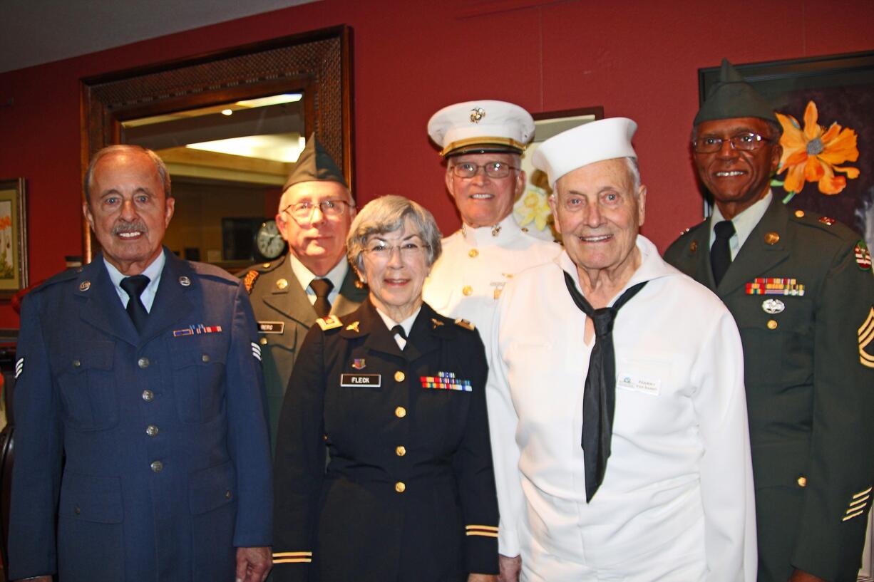 Fairway Village: Fairway Village Honor Guard members and veterans take part in a potluck and fundraiser on Veterans Day.