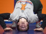 Ridgefield's Trevor Newburn looks to reverse a recent trend by scoring a win for small-school wrestlers at the Clark County Wrestling Championships this weekend.