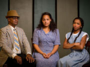 Philip Bowles, from left, Elena Mack and Kiara Gaulding are among the stars of &quot;Crumbs From the Table of Joy.&quot; The show will be presented in August by Serendipity Players, which also wants to recruit 20 local teens for a free weeklong theater camp in conjunction with the play.