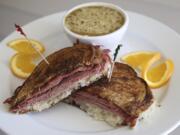 A Reuben sandwich and the soup of the day is served at Shorewood Market