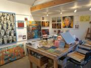 Courtesy of Clark County Open Studios
Artist Paul Solevad's studio space in Camas.