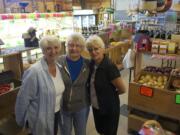 Sisters Carol Hoffman, left, Karen Yankee and Glenda Hergert are proud of their past and sad about the inevitable end of their Felida Red Barn, which started out as the Kramer family farm and is set to become Kramer's Corner, a residential subdivision.