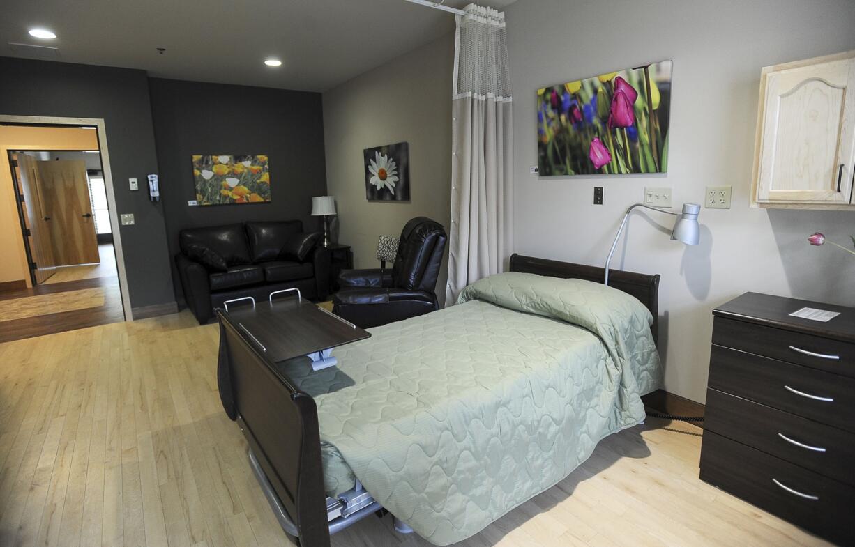 Patient rooms are large at the new 10-bed Community Home Health &amp; Hospice in Vancouver, which is hosting a community open house on Friday.