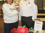 Battle Ground: Sandy Prue, a Second Chance Companions board member, presented Capt.