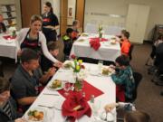 Battle Ground: A fifth-grade class at Daybreak Middle School recently learned about fine dining thanks to an educational four-course meal.