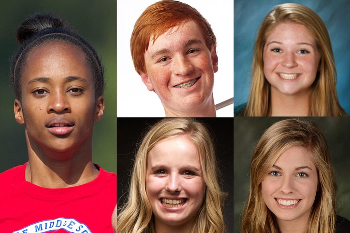 Athlete of the week Dai'lyn Merriweather of Union track, along with nominees Brian Humphreys of Camas golf, Faith Udy of Woodland golf, Sammi Hampton of Skyview tennis and Bridget Guiney of Prairie softball