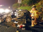 Tualatin Valley Fire &amp; Rescue on Sunday responded to a three-car fatal crash in Southwest Canyon Road in Beaverton.