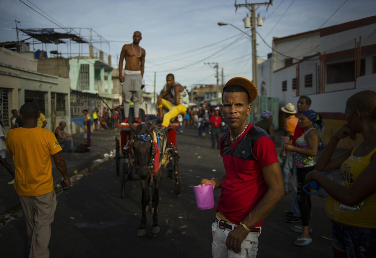 People attend a concert during carnival celebrations in Santiago, Cuba.