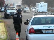 Police on Wednesday morning barricaded a home on Northeast 55th Circle in the Minnehaha area.