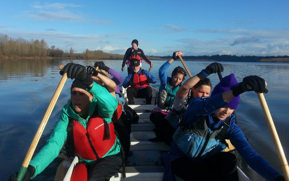 Rowers from the team Catch-22 prepare now for the 2015 Pacific Dragon Boat Association Championships, which will take place Aug. 1-2 at Vancouver Lake.