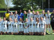 FC Salmon Creek girls under-14 state champions.