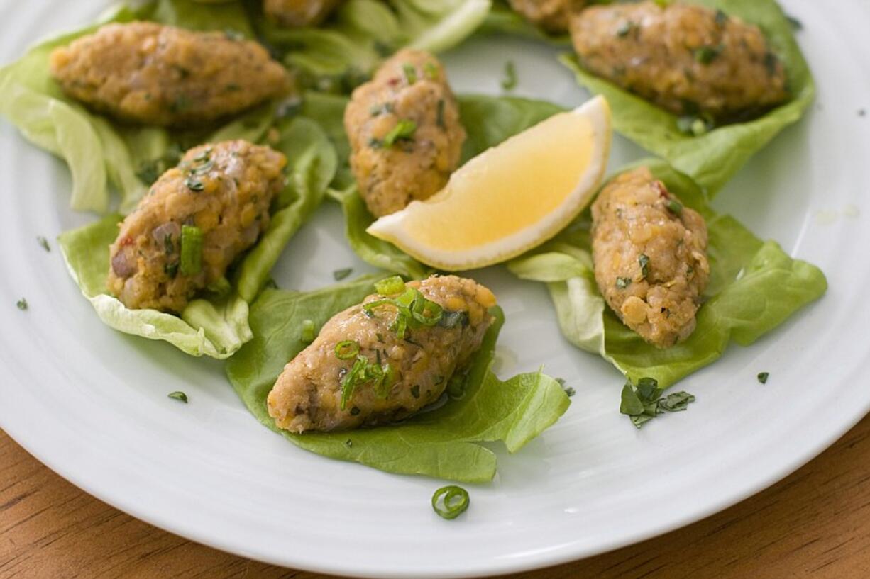 Vegetarian Turkish Red Lentil Balls are a delicious, healthy and easy way to include a taste of Persian cuisine in your own Purim feast.