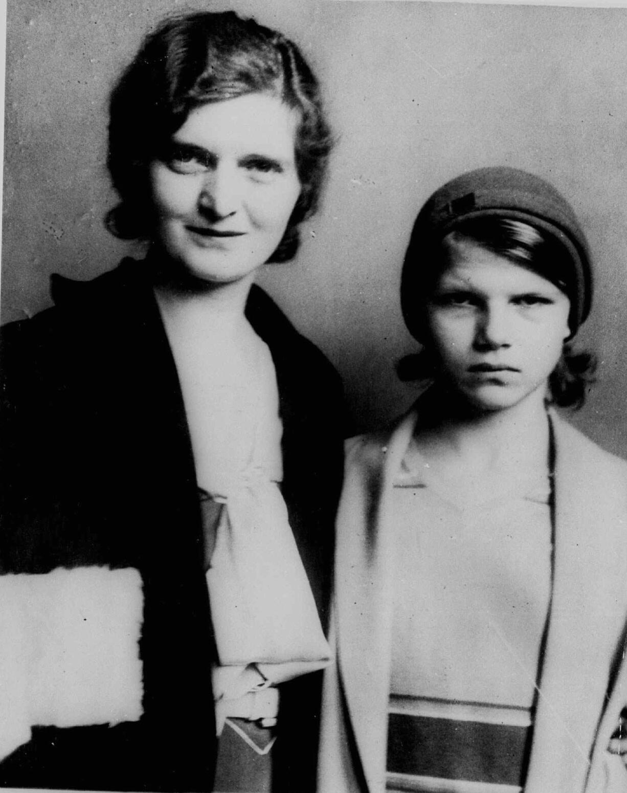 Nan Britton poses with her daughter, Elizabeth Ann Britton, 12, on Oct.