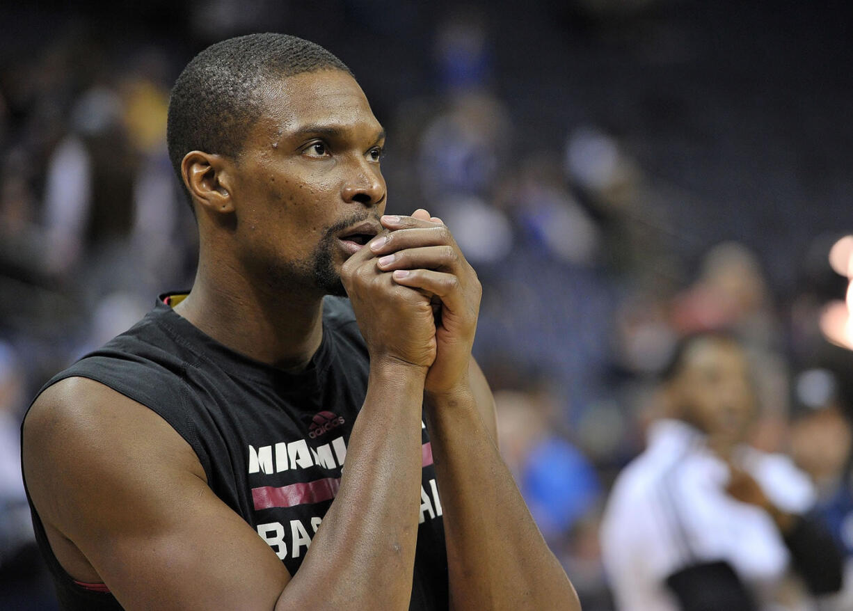 Miami Heat center Chris Bosh.