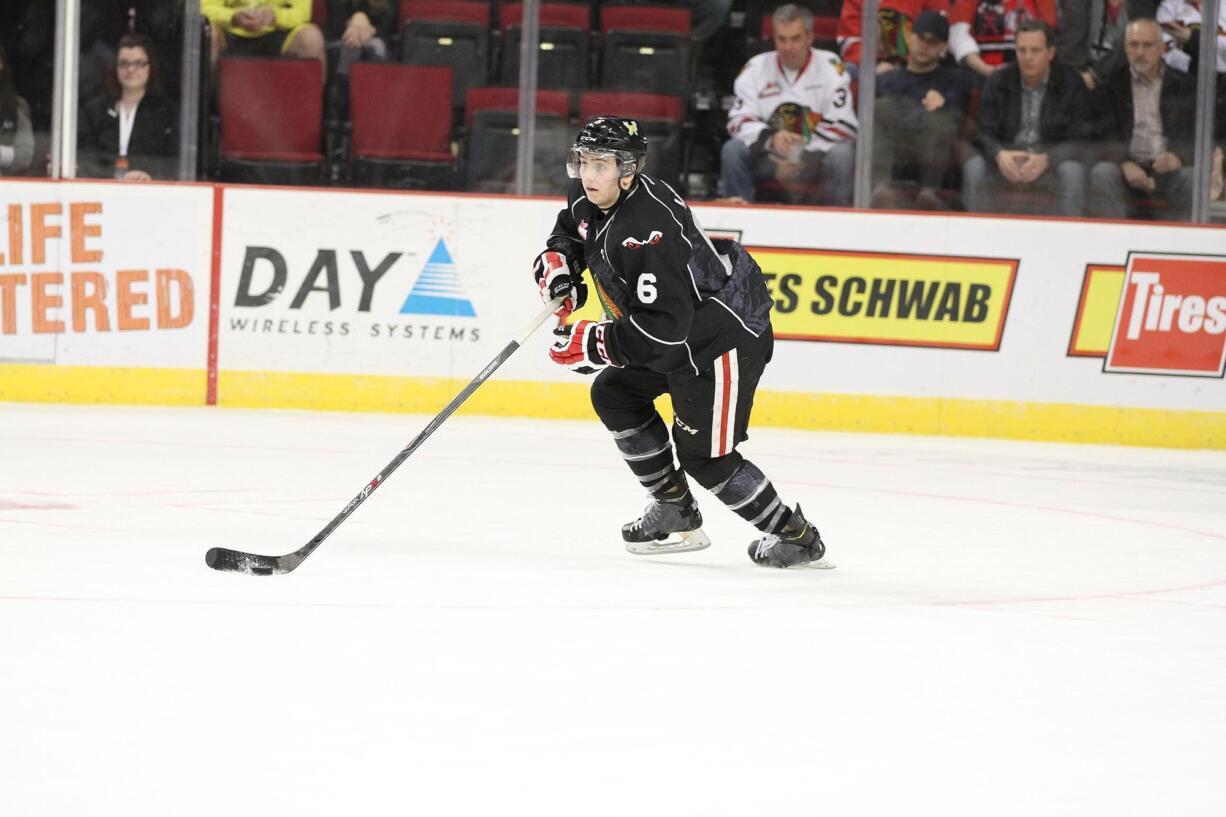 Portland Winterhawks defenseman Adam Henry.