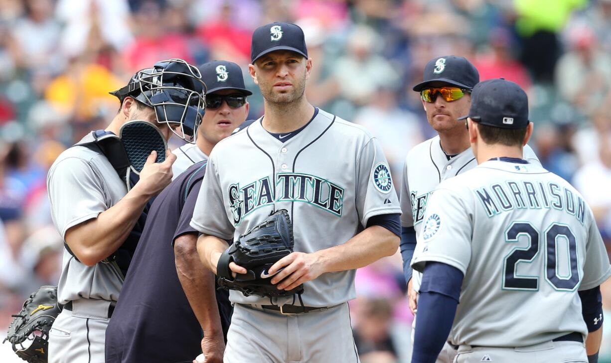 Seattle Mariners starting pitcher J.A.