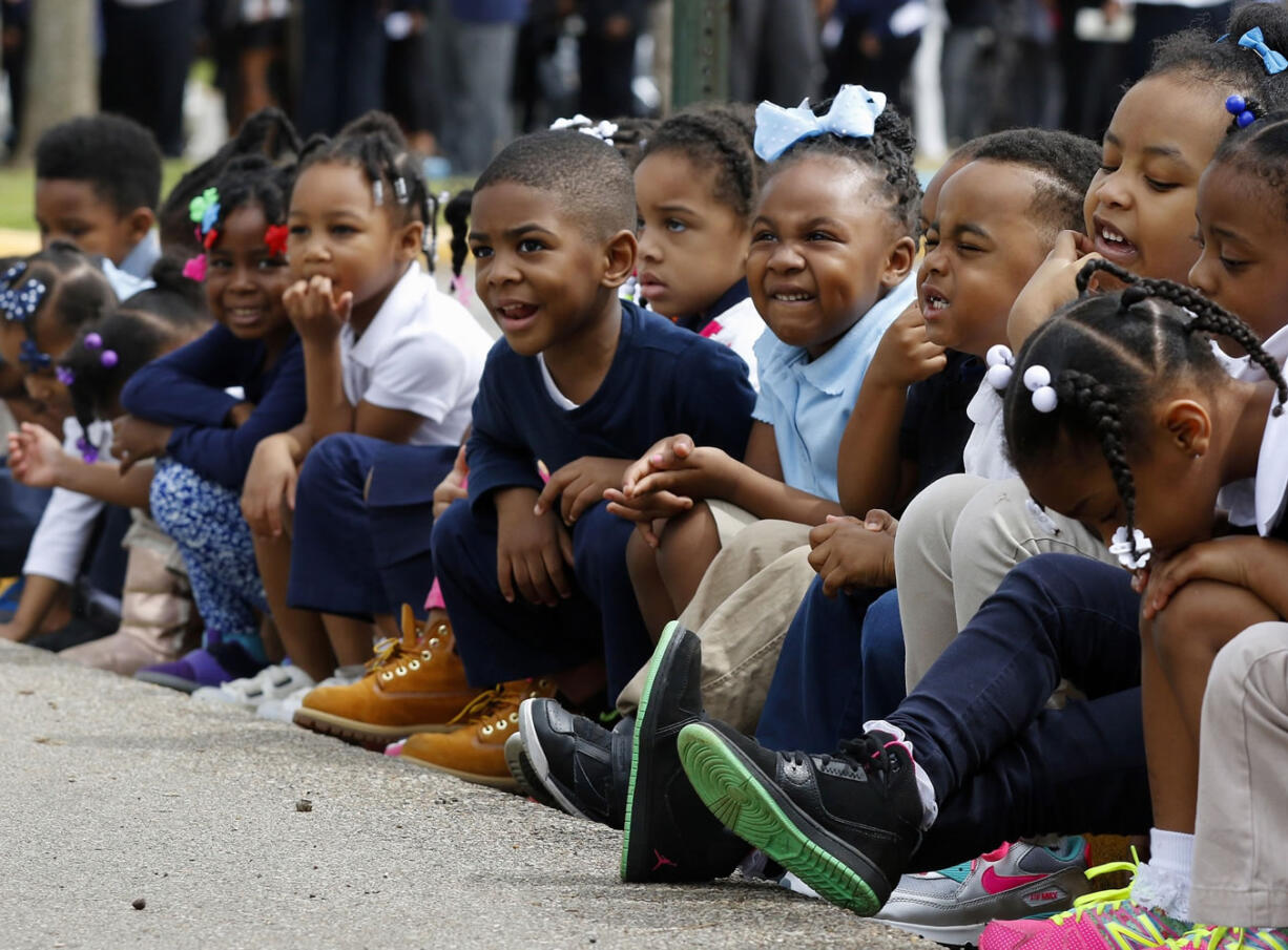 A group of children from Crumbey Bethel Kindergarten