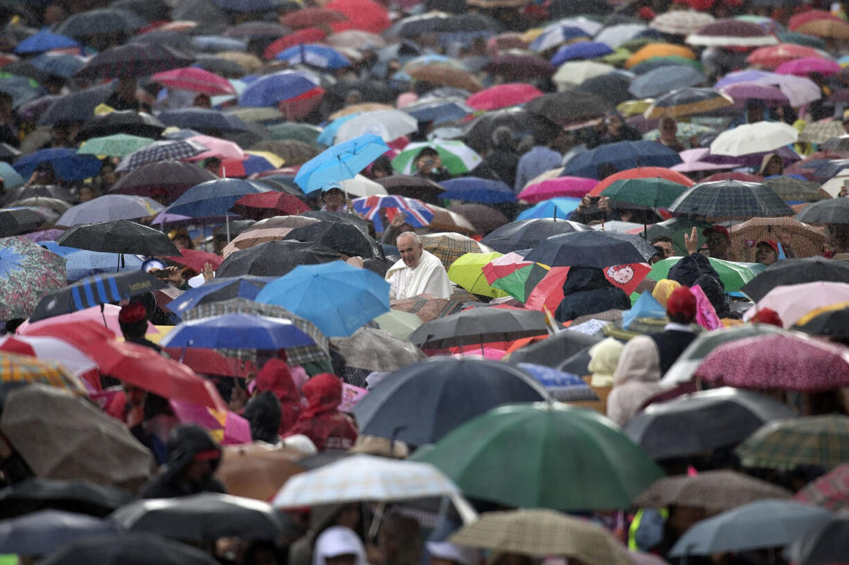 Associated Press files
Pope Francis arrives May 29 for his weekly general audience in St. Peter's Square at the Vatican. Francis is issuing an encyclical on the environment and climate change by the end of June.