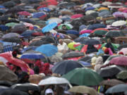 Associated Press files
Pope Francis arrives May 29 for his weekly general audience in St. Peter's Square at the Vatican. Francis is issuing an encyclical on the environment and climate change by the end of June.