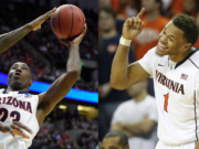 Rondae Hollis-Jefferson, left, and Justin Anderson are two players the Portland Trail Blazers are reportedly interested in selecting with the No.