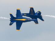 Associated Press files
The U.S. Navy Blue Angels will perform during the Oregon International Airshow in Hillsboro, Ore.