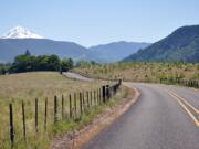 Associated Press files
Marmot Road, about 35 miles east of Portland, is among a web of scenic back roads in the Portland area that are popular with cyclists.