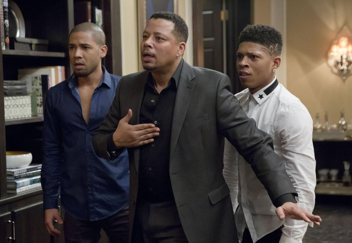 Jussie Smollet, from left, Terrence Howard and Bryshere Gray star in &quot;Empire.&quot;