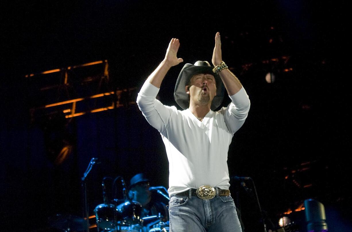 Tim McGraw performs Sept.