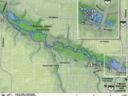 The Salmon Creek Trail runs east and west between Interstate 5 and 36th Avenue.