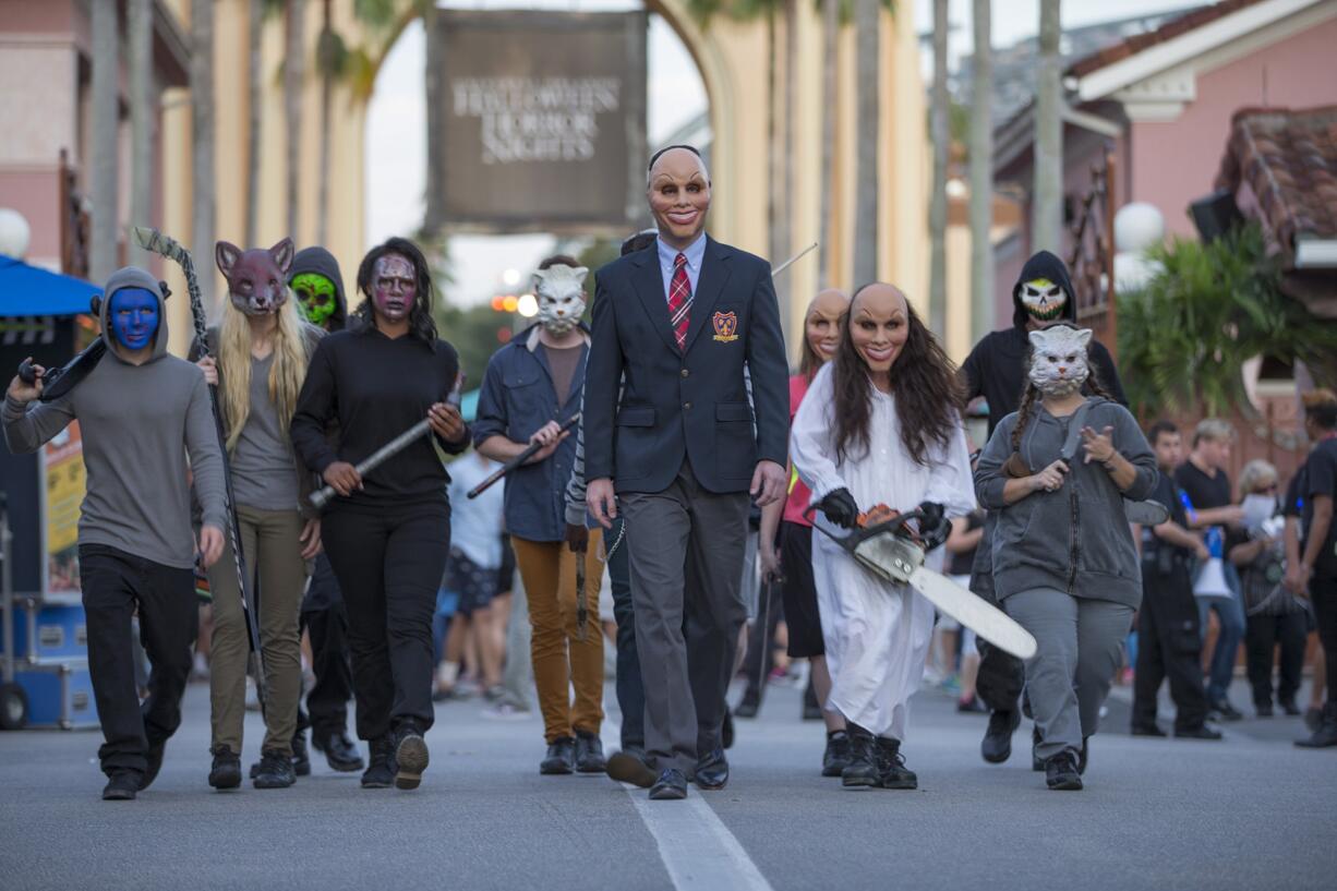 The horror film &quot;The Purge: Anarchy,&quot; the sequel to a movie about an annual night of unfettered crime and violence, is just one of the inspirations for Halloween Horror Nights at Universal Studios in Orlando, Fla.