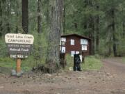 Trout Lake Creek campground contains 17 sites.