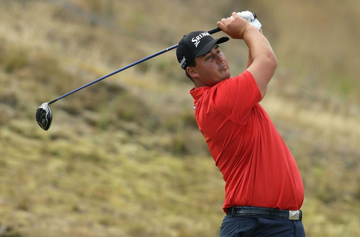 Michael Putnam watches his tee shot  on the fifth hole during the first round of the U.S.