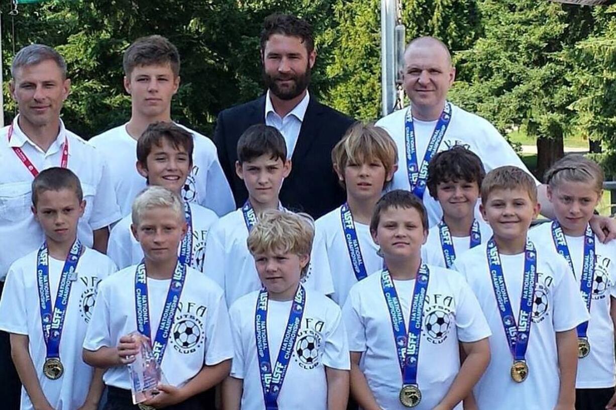 Vancouver Futsal Academy boys under-9 division national champions.